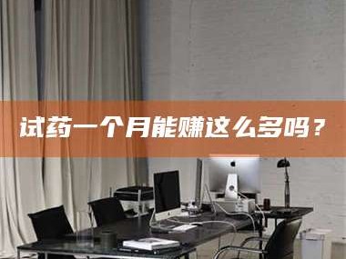 文山试药一个月能赚这么多吗？